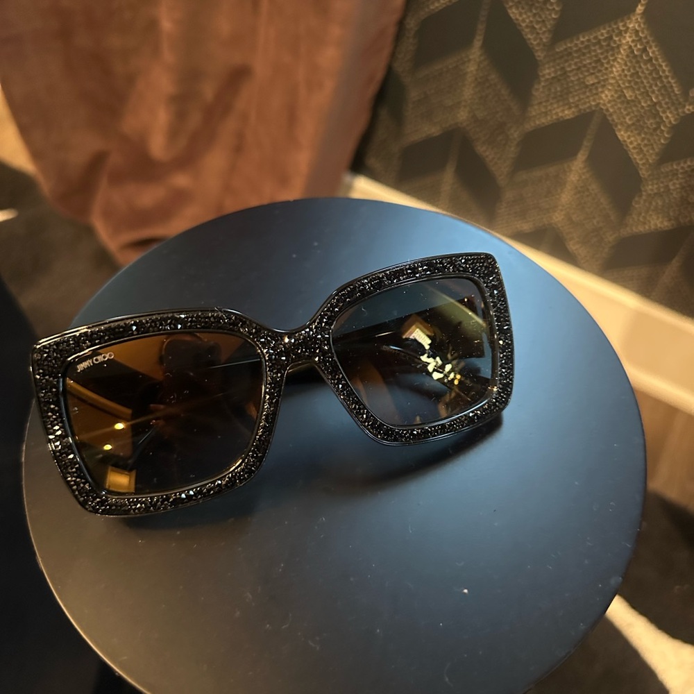 Jimmy Choi Embellished Frame Sunglasses